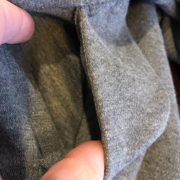 Hanna Andersson gray button front cropped swing jacket size Medium Petite PM - Picture 12 of 14